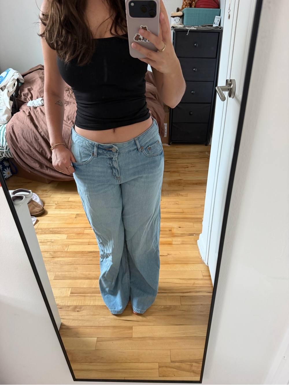 Aeropostale Low Rise Wide Leg Jeans